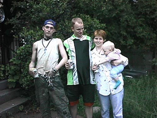 Morgan, Peggy, Zach and the Baboose